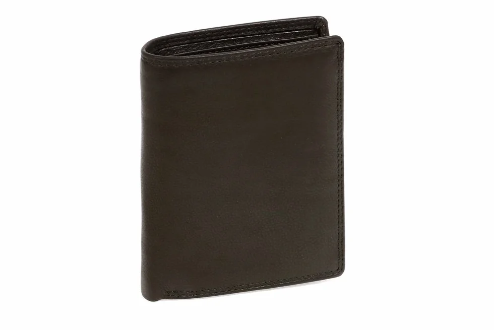 LEAS Wiedeński portfel kombi ochrona RFID z tajną kieszenią z prawdziwej skóry, czarny Special Edition, czarny, 12,5x9,5cm, wiedeński portfel kombi