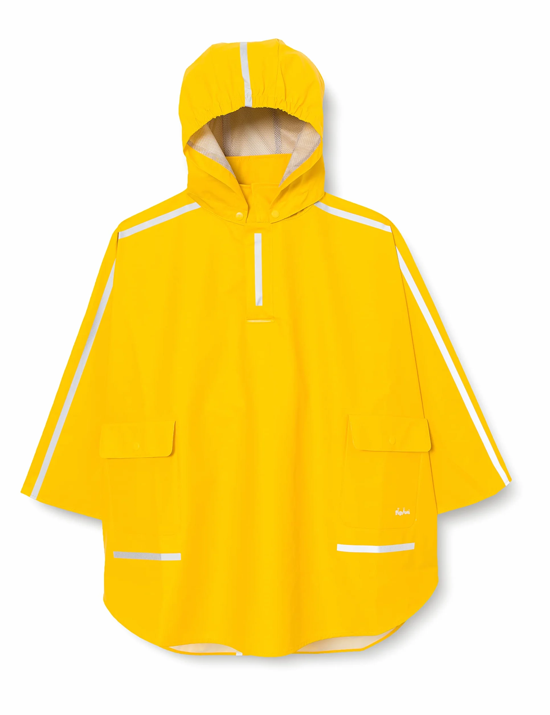 Playshoes Unisex dziecięca peleryna przeciwdeszczowa, długi tył, żółty, 140