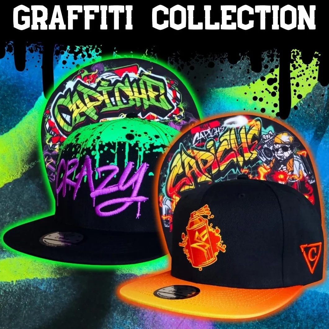 Capiche [99+ wariantów] Czapka z daszkiem męska czapka bejsbolowa sztuka unisex parasol mężczyźni One Size Tattoo damska