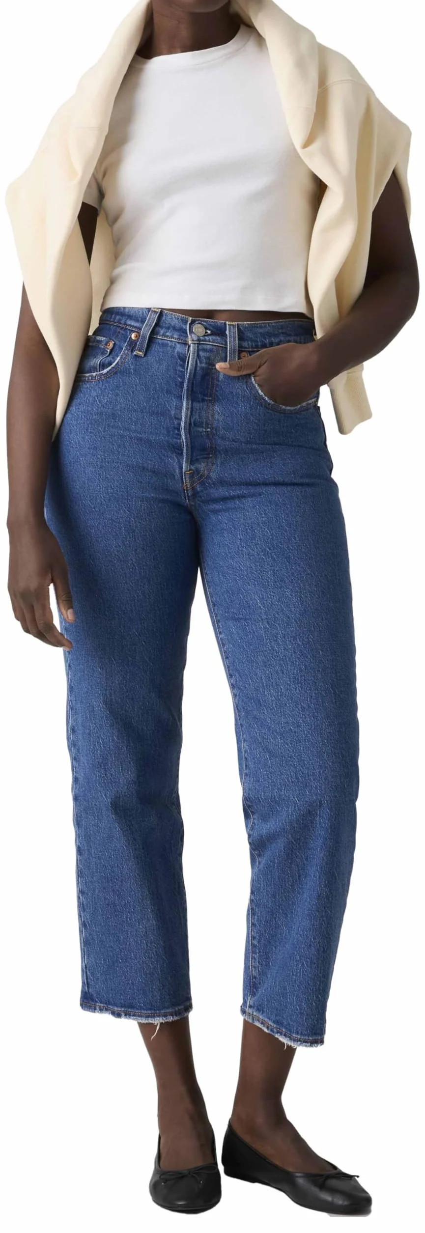 Levi's Ribcage Straight Ankle - Dżins Kobiety