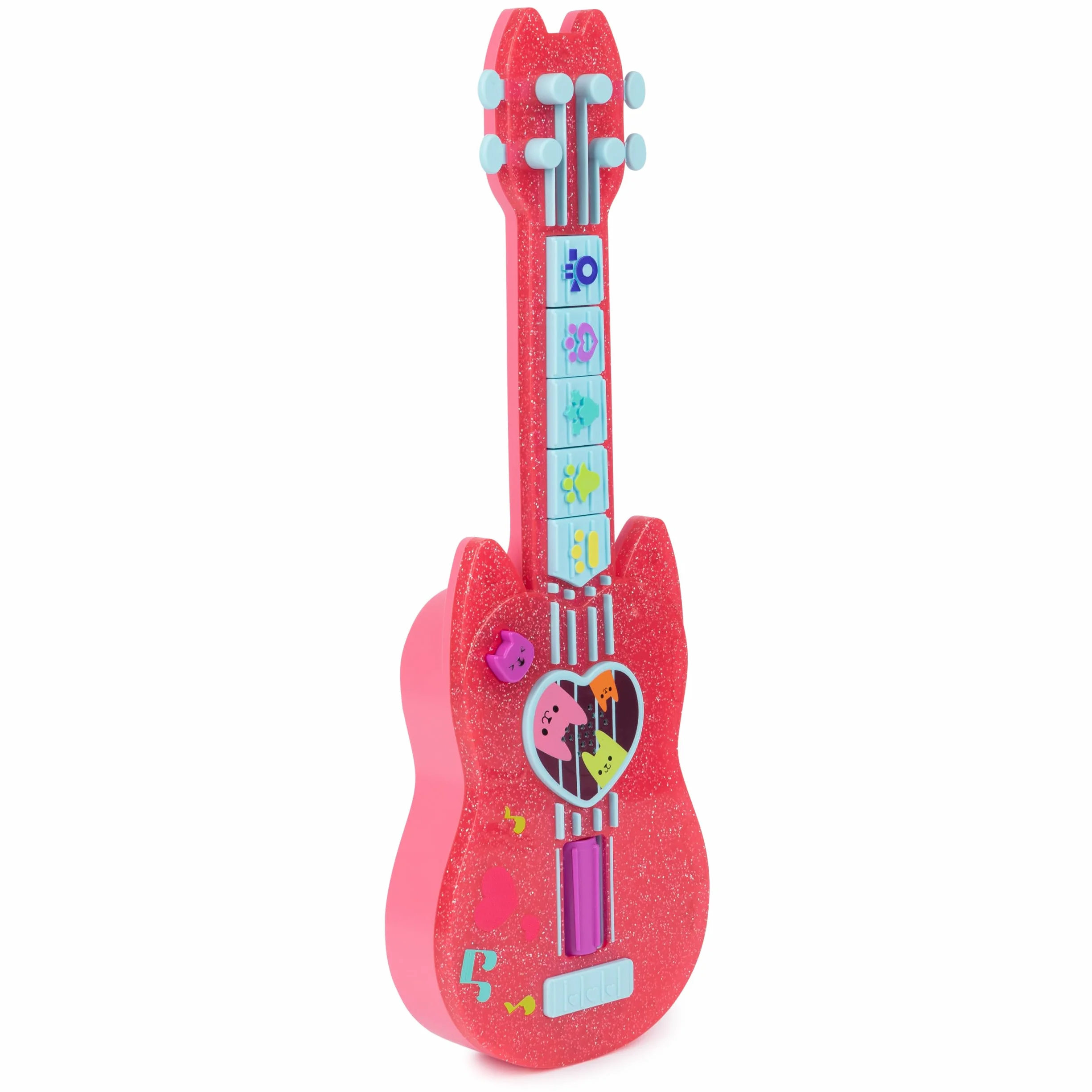 Gabby i Magiczny Dom - Gabby Dollhouse - Interaktywne ukulele - Gitara dziecięca - Muzyka dla dzieci - Utwory z efektami dźwiękowymi - Kreskówka Gabby i Magiczny Dom - Zabawka dla dzieci od 3 lat