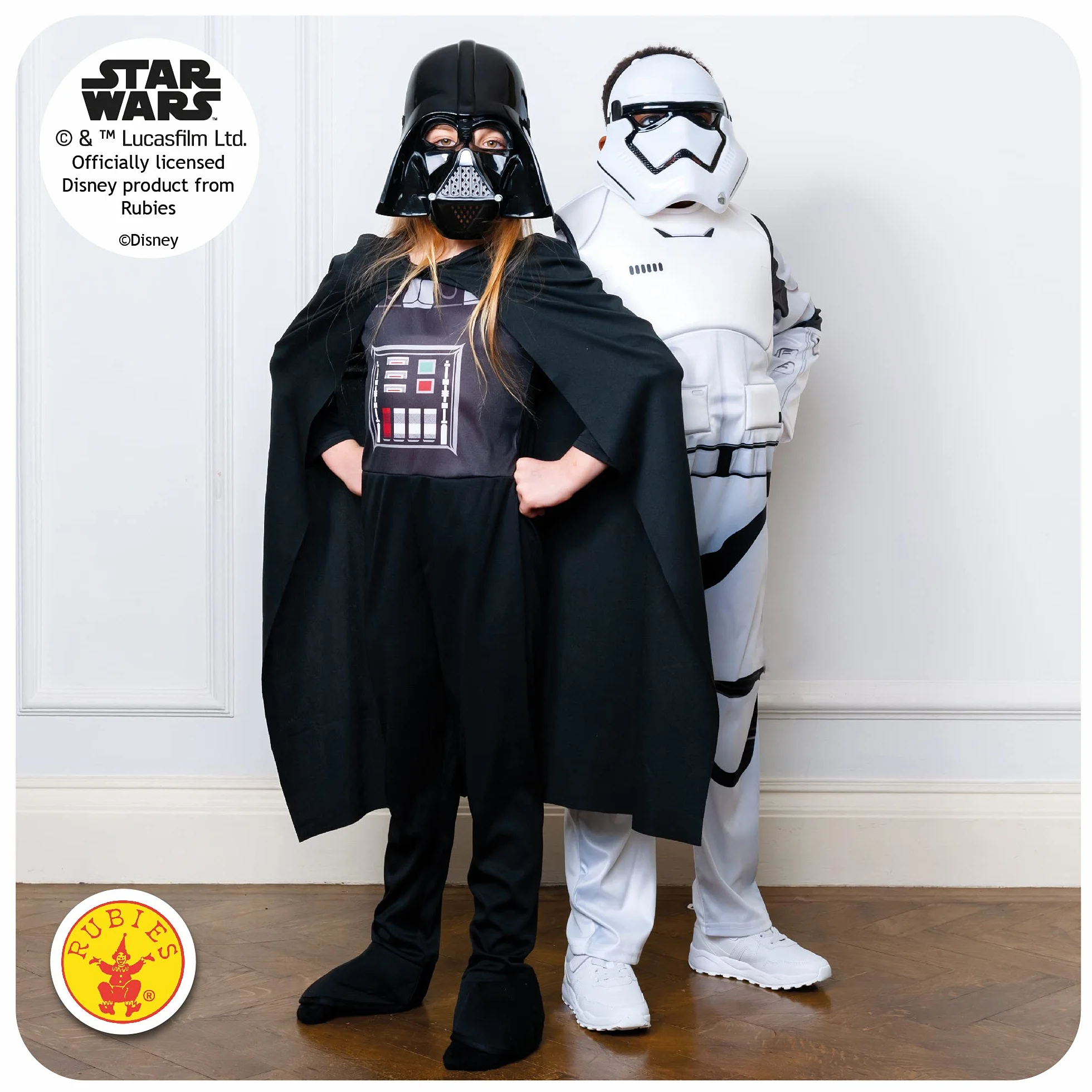 Rubie's Official Disney Star Wars Darth Vader klasyczny kostium dla dzieci, fantazyjny strój dla dzieci