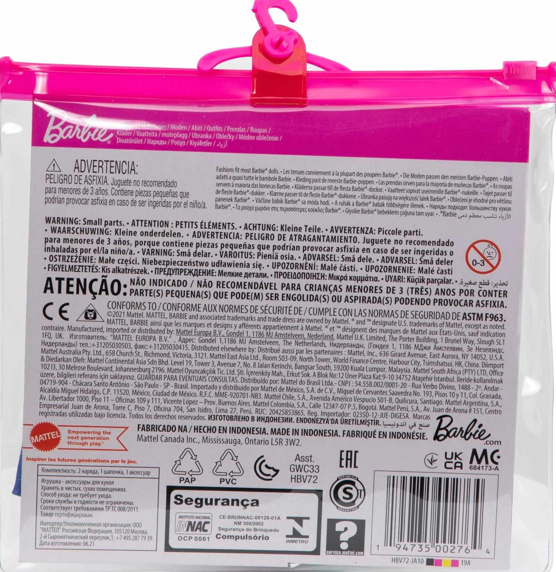 Barbie i Ken Tropical Fashion Pack - HBV72 - Zestaw 2 strojów - Tropikalna Sukienka + Torba, Strój kąpielowy + Strój kąpielowy dla Kena