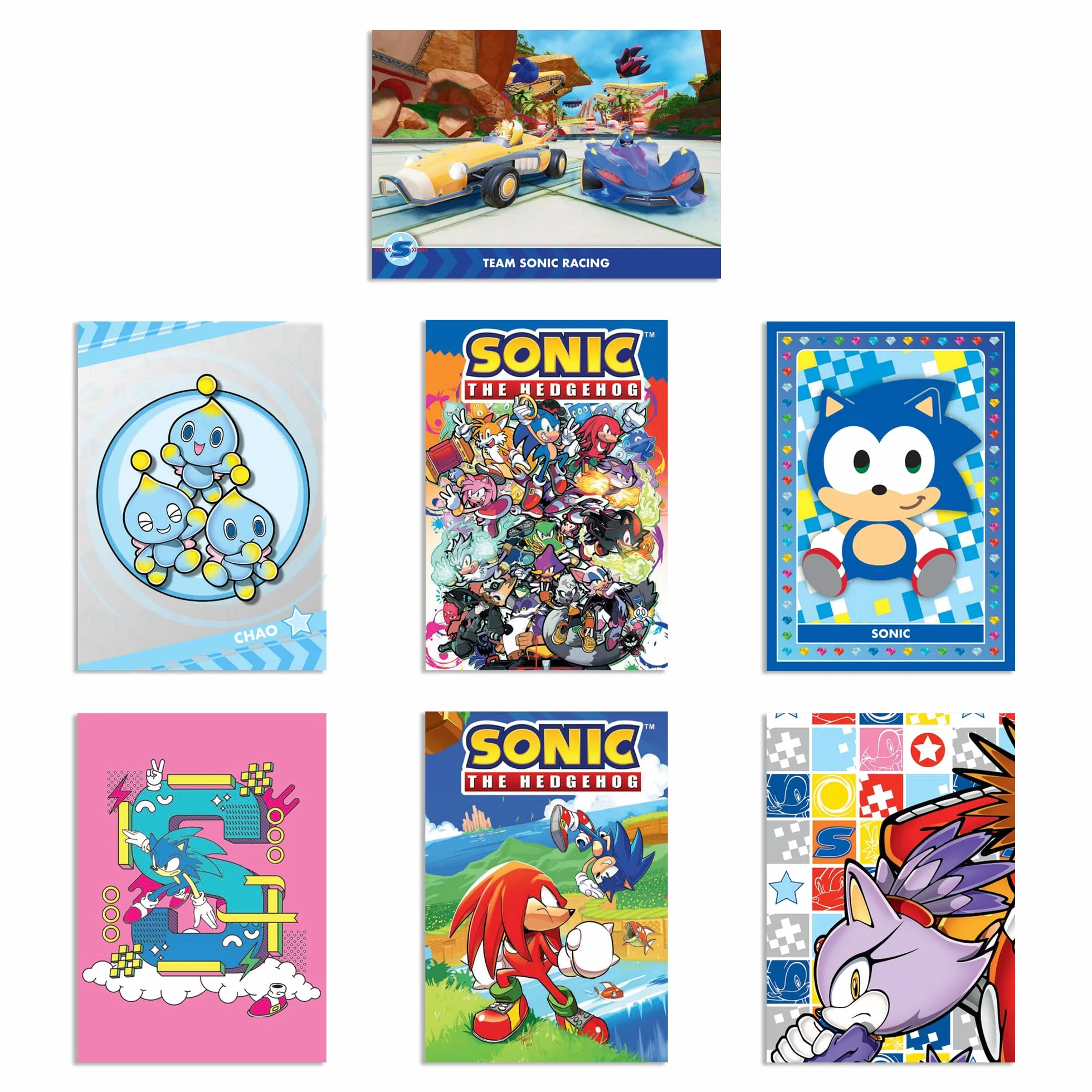 Panini Sonic The Hedgehog Classic Trading Cards Starter Pack, 005010SPAFGD, złoty/kremowy
