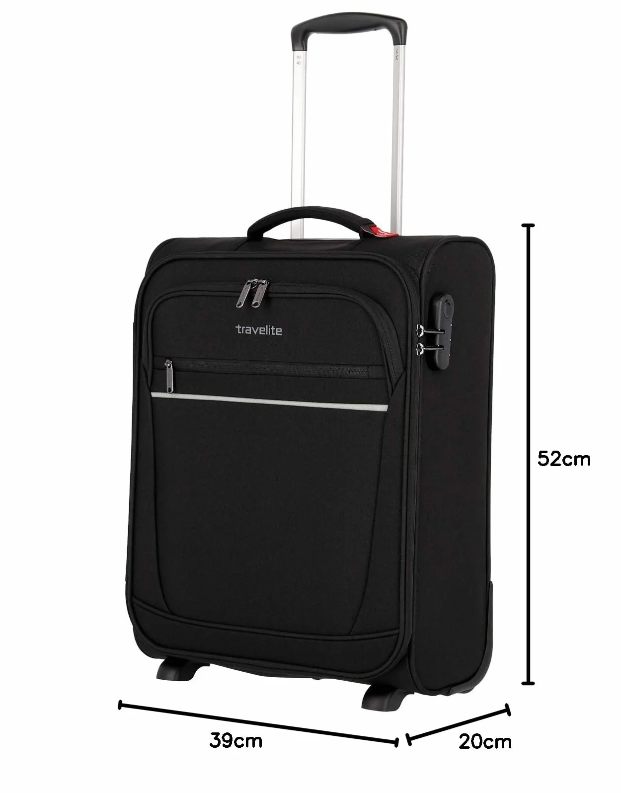 Travelite Walizka Podróżna, Czarny