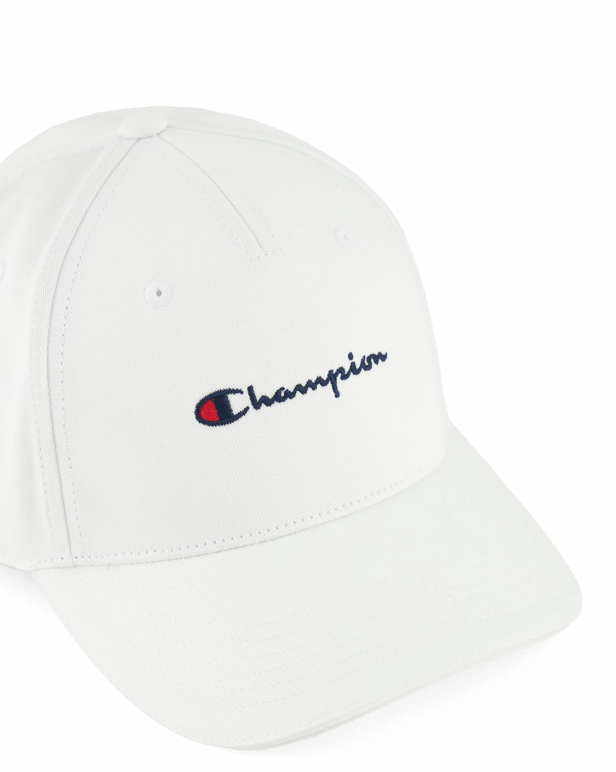 Champion Icons Accessories Junior Caps - 802421 Woven Cotton Twill Small Script Logo Czapka Baseball, Biały, Jeden rozmiar Unisex - Dzieci SS24, Biały, rozmiar uniwersalny
