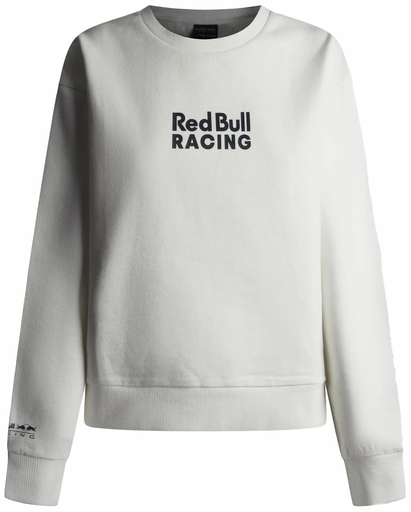 Bluza damska STACKED LOGO CREW, biała (MOUSSE WHITE), M, Biały (mus biały), M