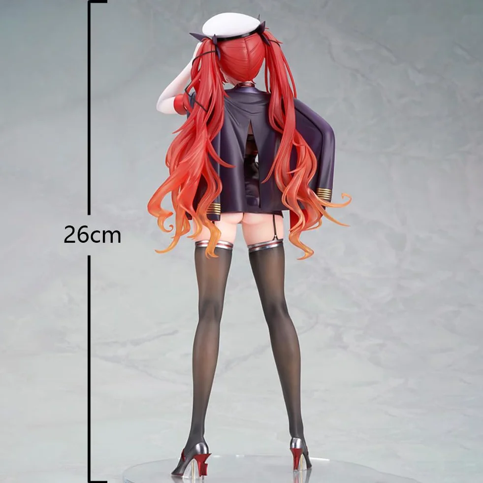 Figurka Azur Lane - 26 cm USS Figurka Postacie Anime Figurka PCW Model Kolekcjonerska Dekoracja Ozdoby Statuetka Rzemiosło