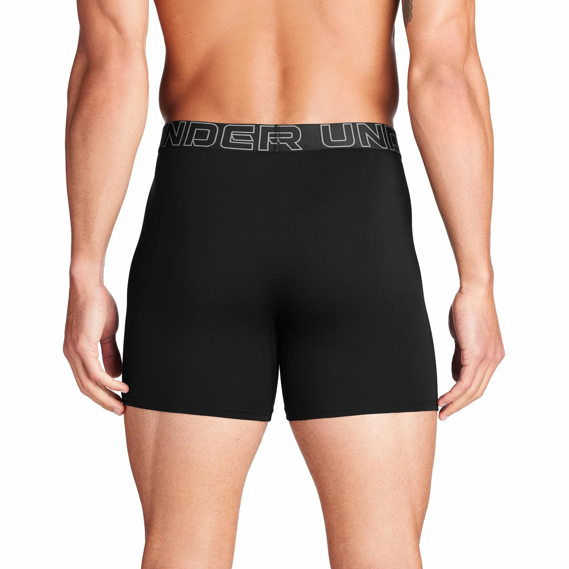 Under Armour Bielizna męska 15 cm Cotton Boxerjock - 3-pak, Czarny, M