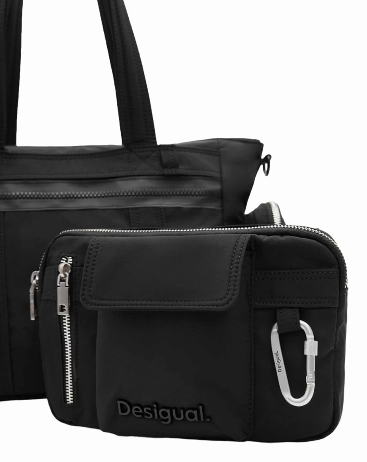 Desigual AKCESORIA NYLONOWA TORBA NA RĘKĘ Kobiety Akcesoria nylonowa torba na rękę