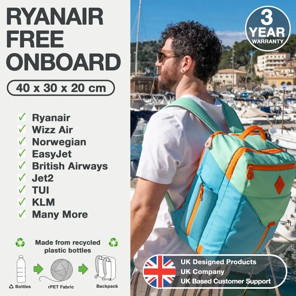 Cabin Max Equator X Carry On podróżna torba kabinowa, Niebieski Galapagos, 24L