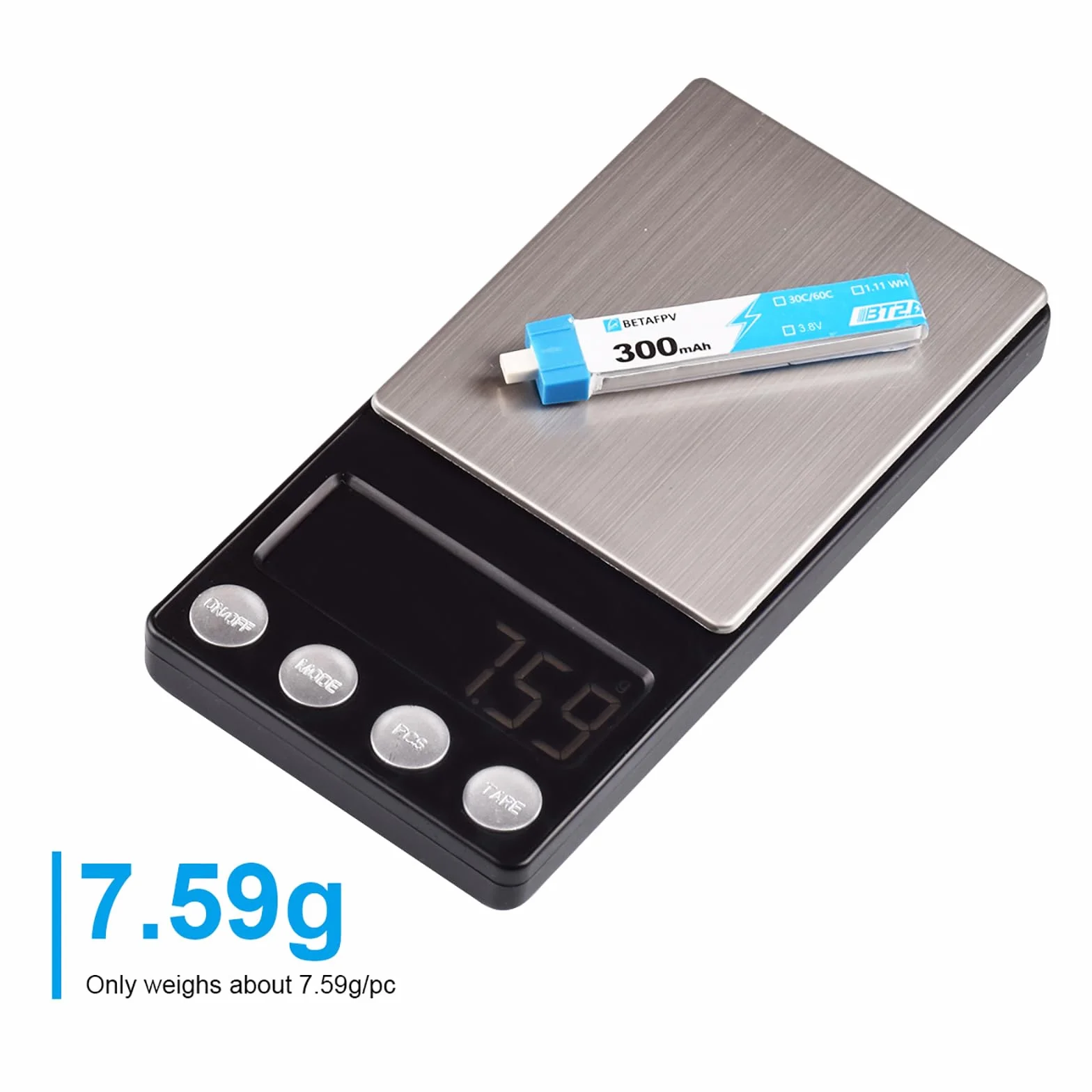 BETAFPV 8 sztuk BT2.0 300 mAh 1S bateria 4,35 V 30C/60C FPV Lipo z 1,0 mm Złącze bananowe do FPV Tiny Whoop 1S Brushless Whoop Drone Like Meteor65 Micro Whoop Drone