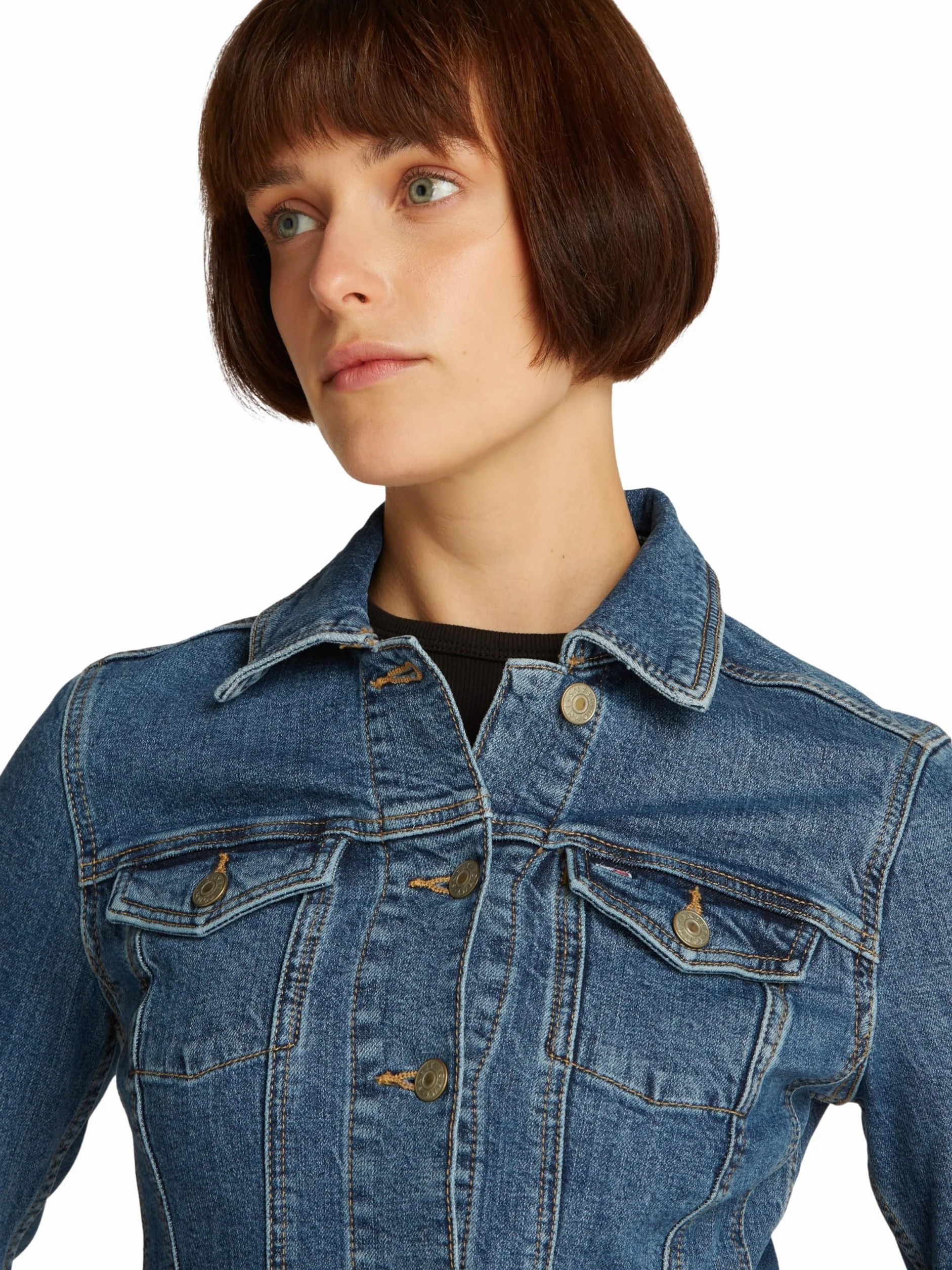 Tommy Jeans Kurtka Trucker Kobiety Vivianne Skn Jacket Ext Bi8130 Dw0dw20120