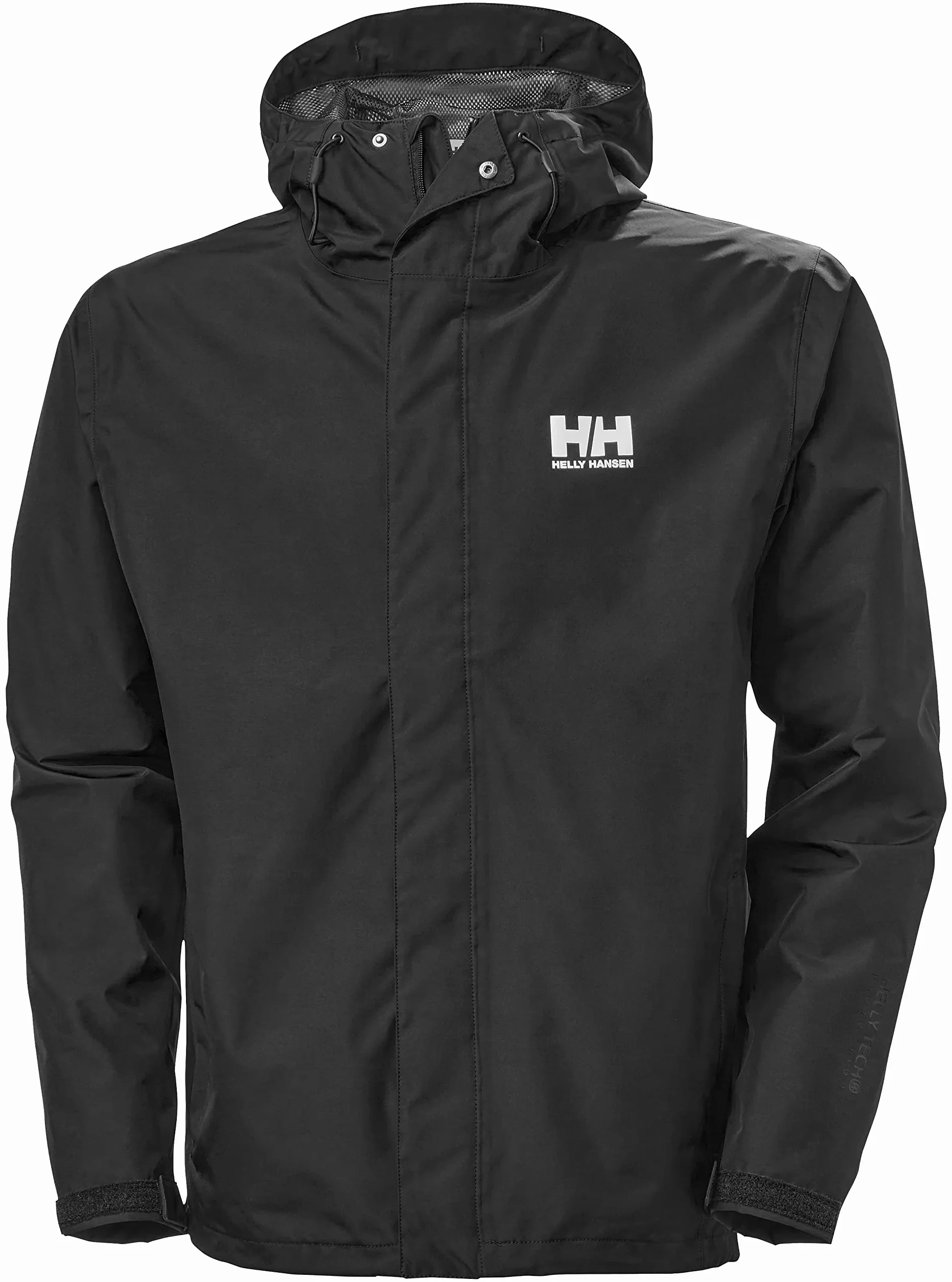 Helly-Hansen Mężczyźni Seven J Jacket Kurtka Przeciwdeszczowa, Czarny, L