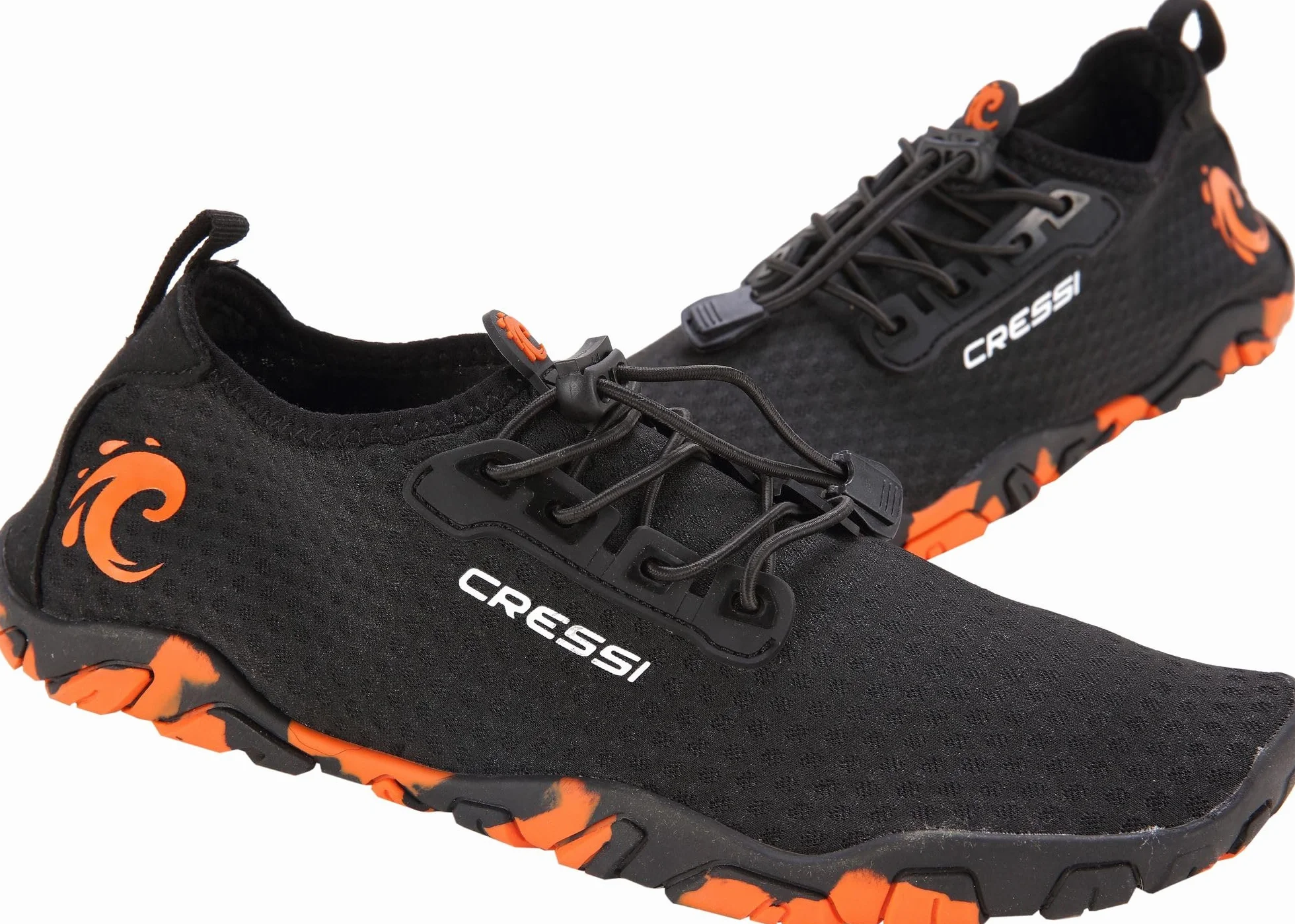 Cressi Molokai Shoes - Uniwersalne buty sportowe dla dorosłych, Czarny Pomarańczowy