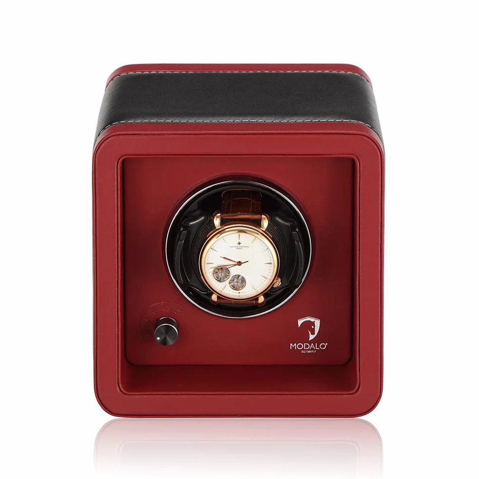 MODALO Rotomat (Watch Winder) Saturn Style MV4 Black Red na 1 Zegarek