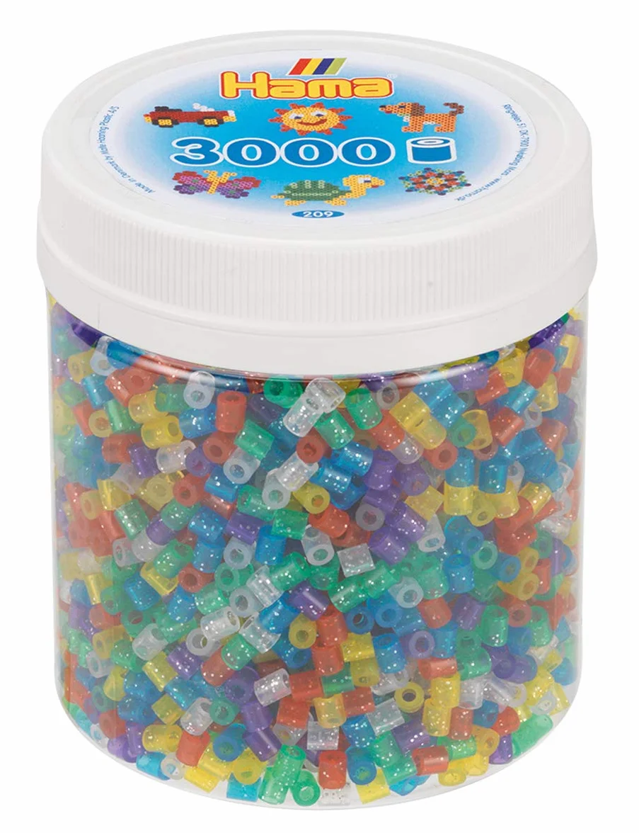 Hama 209-54 3000 pereł midi - mieszanka, wielokolorowy, jeden rozmiar