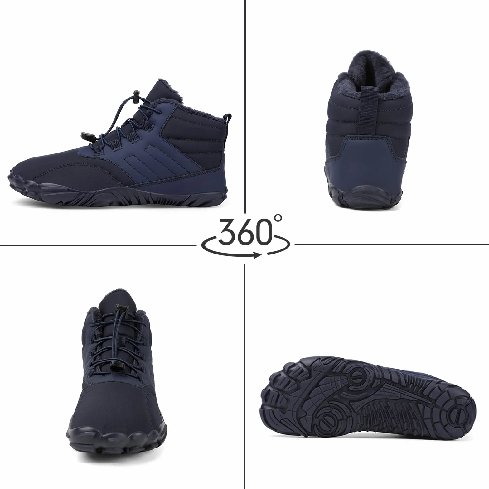 RUYI Unisex buty do biegania w terenie, miękkie, lekkie, do fitnessu, oddychające, z podeszwą Zero-Drop i szerokim noskiem