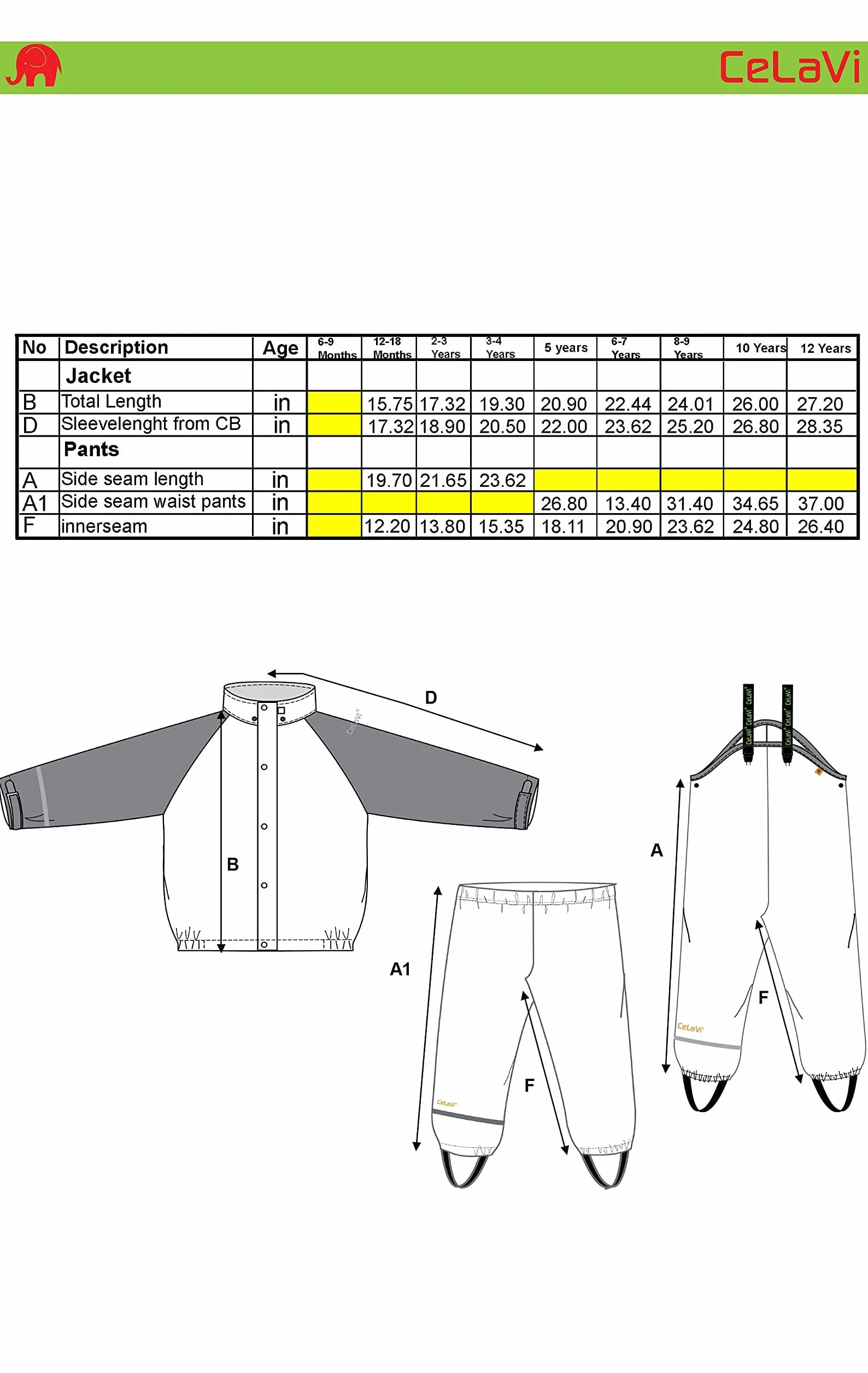 Celavi Dziecięca kurtka przeciwdeszczowa Pu Recycled Rain Set, Dusty Ceder, 100