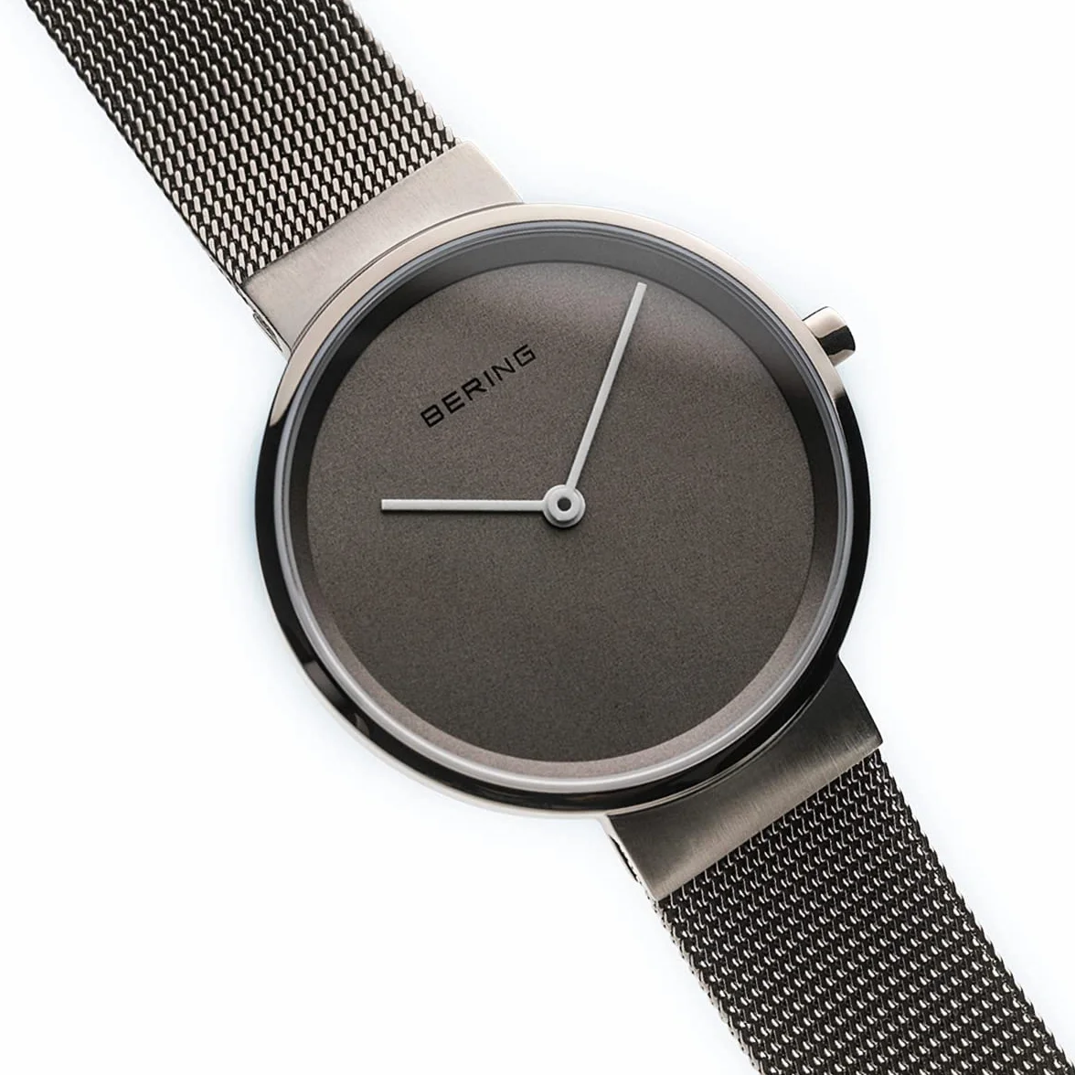 BERING Unisex zegarek na rękę analogowy kwarcowy stal szlachetna bransoletka