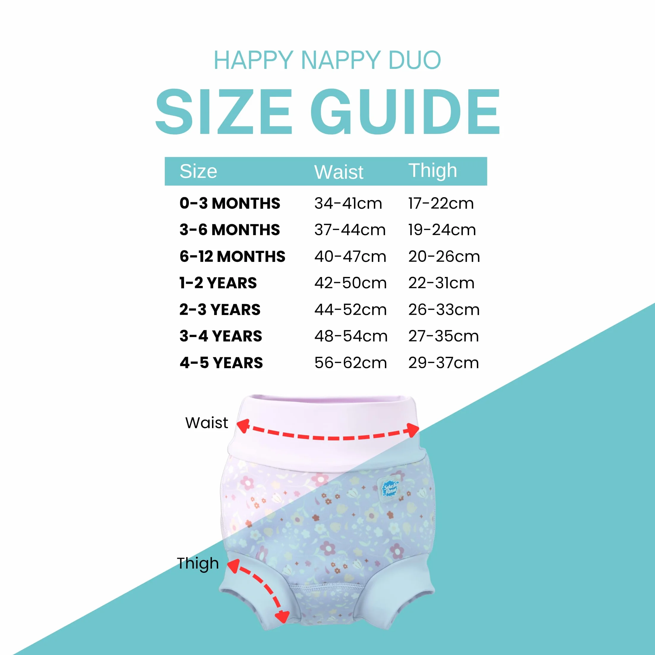 Splash About Happy Nappy Duo, Lilac Spring, 6-12 miesięcy, Liliowa wiosna, 6-12 miesi?cy