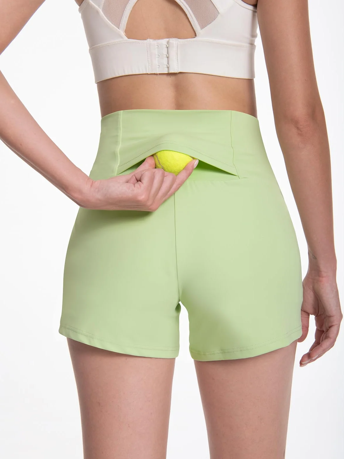 2 w 1 damskie spodenki do biegania na siłownię do biegania oddychające sportowe spodenki treningowe z kieszeniami na fitness, jogging, jogę