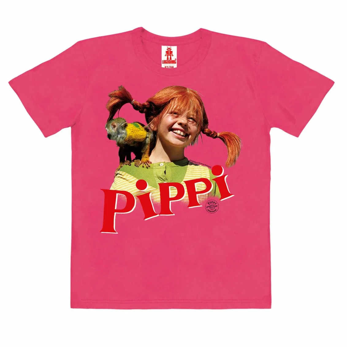 Logoshirt® Pippi Pończoszanka I Pan Nilsson I Koszulka organiczna I Z nadrukiem I Dziecięca I Dziewczęca i chłopięca I Licencjonowany oryginalny design