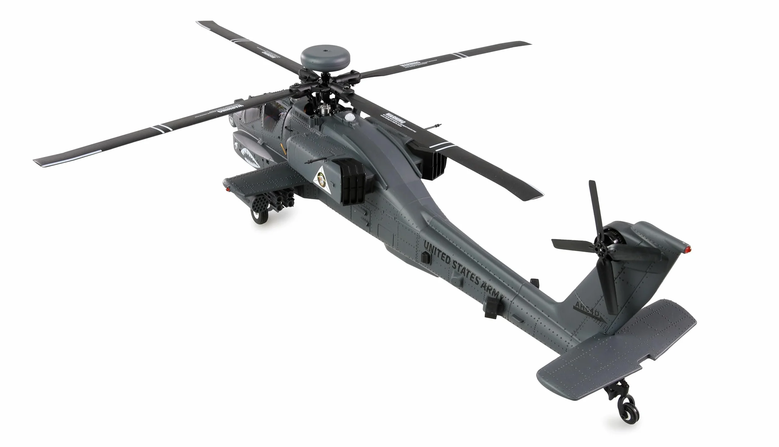 Amewi Apache AH-64D CP helikopter 6G/3D GPS RTF RC zdalnie sterowany heli helikopter, oliwkowa zieleń