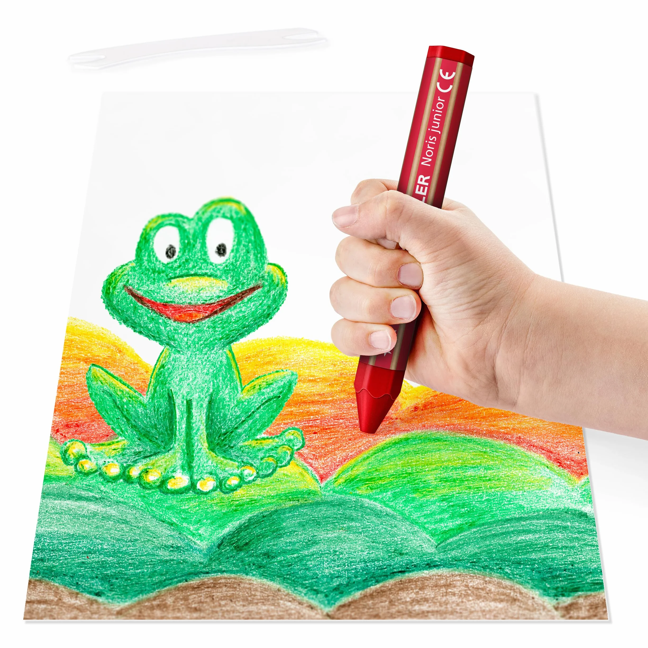 STAEDTLER 224 kredki woskowe Noris Junior dla 2 lat, różne kolory, 6 sztuk