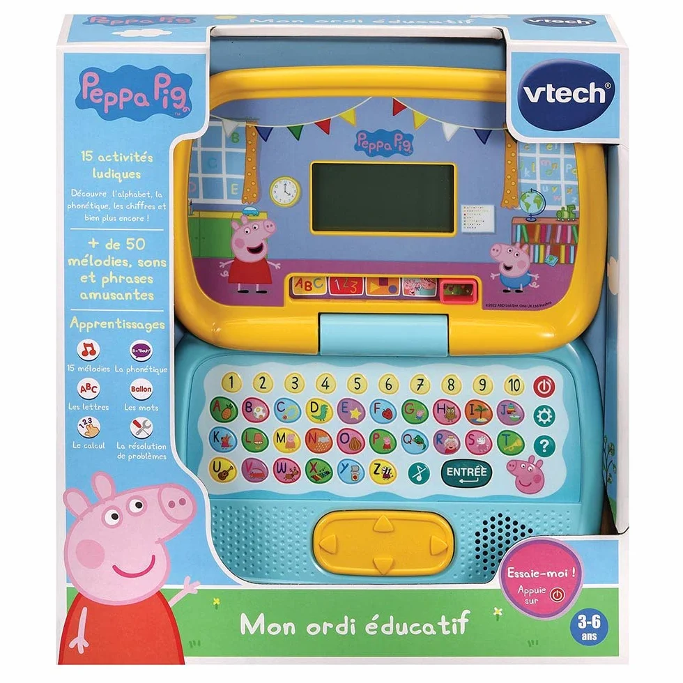 VTech Peppa Pig Komputer Dziecko, 553505, Wielokolorowy,