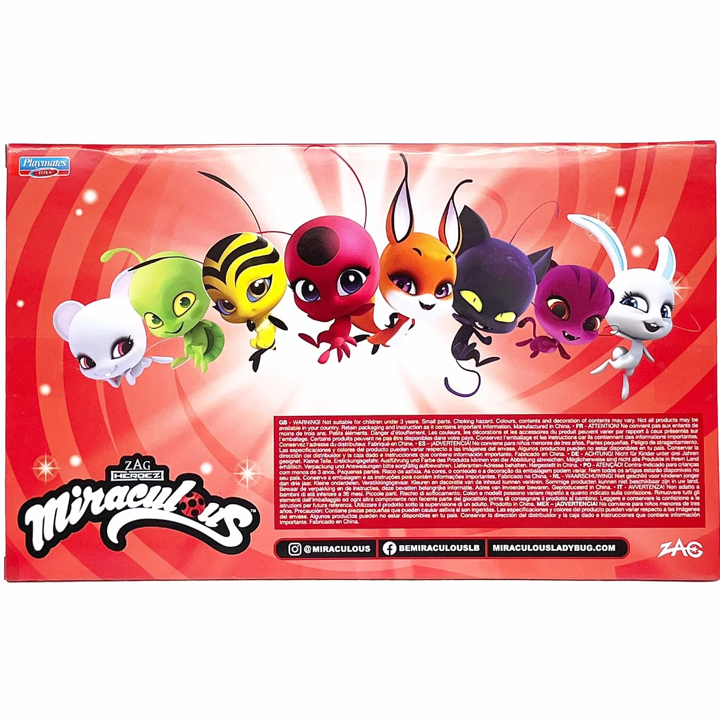 BANDAI - Miraculous – zestaw 8 figurki Kwamis – kolekcja mini figurek – szkatulka z 8 kwamisami – zabawka od 4 lat – P50532