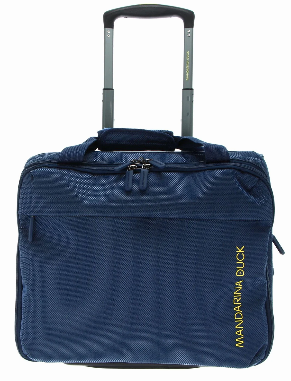 Mandarina Duck Zephyr Rolling Tote, niebieski (Dress Blue), 41 cm x 21 cm x 36 cm, comoda borsa pilot a due ruote