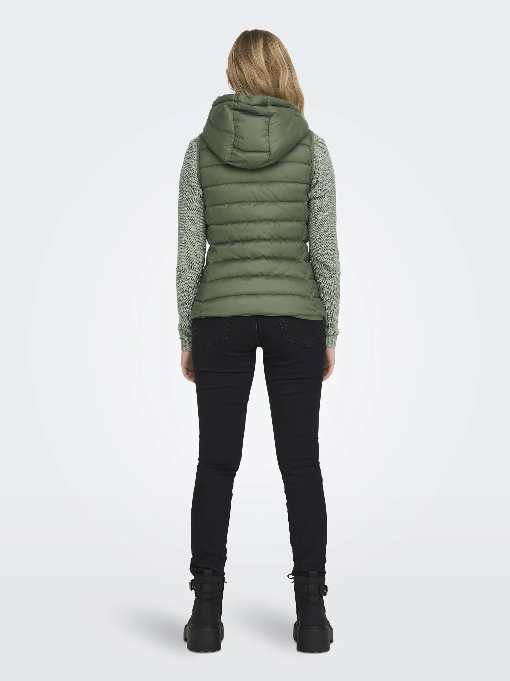 ONLY kamizelka pikowana Kobiety Onlnewtahoe Hood Waistcoat Otw Noos