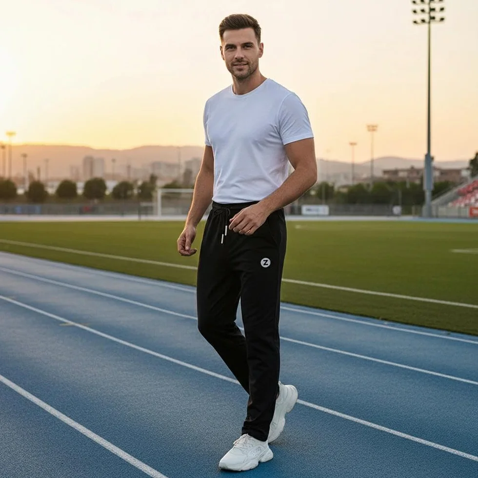 ZOXOZ Jogging Długie Spodnie Mężczyźni Bawełniane Kieszenie na Spodnie dresowe Mężczyźni Spodnie