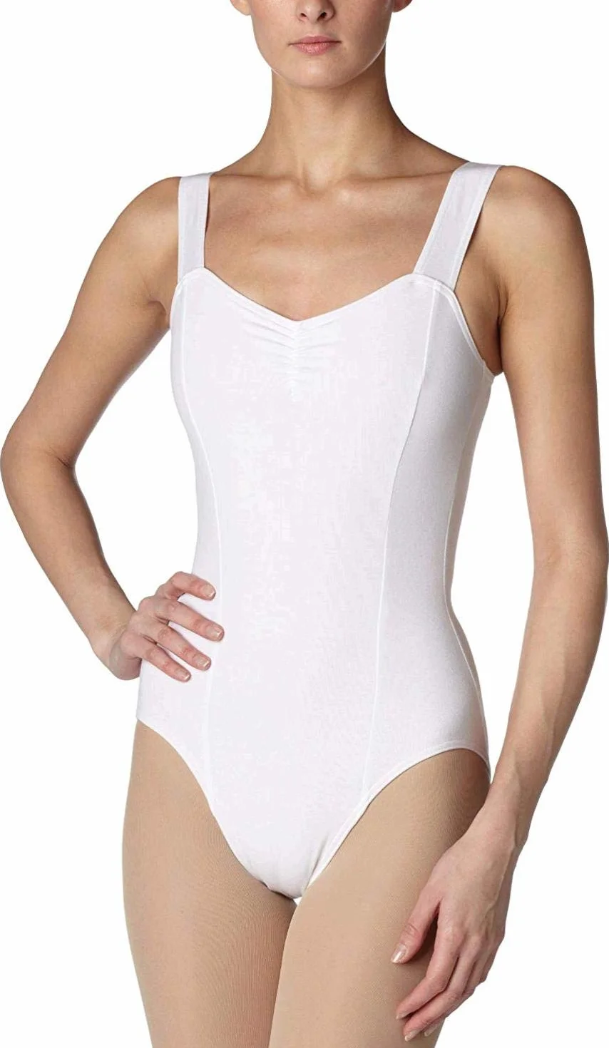 Capezio Damski trykot księżniczki bez rękawów, biały, S