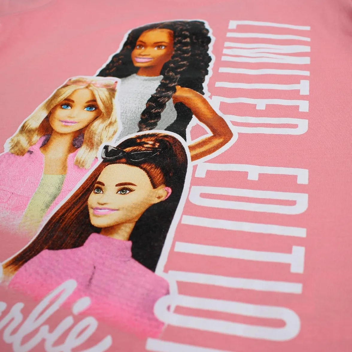 Barbie, Koszulka, Chłopiec, Dziewczynka, (4-10 lat), Polo, Bezrękawnik, Koszula, Nadruk, Odzież, Unisex, Dzieci, Sport, Oddychająca, Model Bar 5202459 S2-10A, Różowy, Różowy, 10 lat