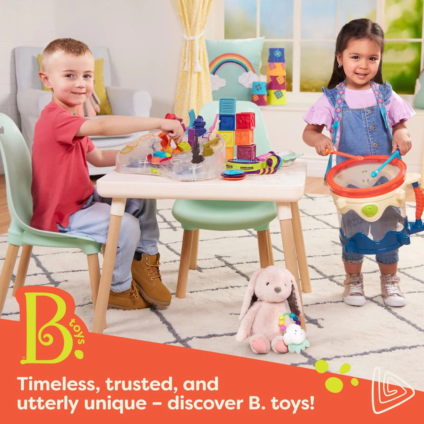 B. Toys Magnetyczna Tablica Rozdzielcza z Alfabetem Drewniane Pudełko 63 szt. 3 lata+