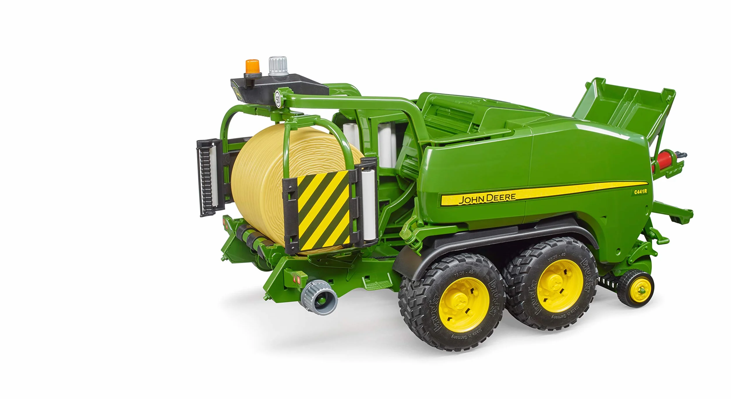 bruder 02032 - John Deere C441R owijarka do bel okrągłych - 1:16 Farma, rolnictwo, ciągnik, przyczepa, kombajn, owijarka do bel, akcesoria do kombajnów