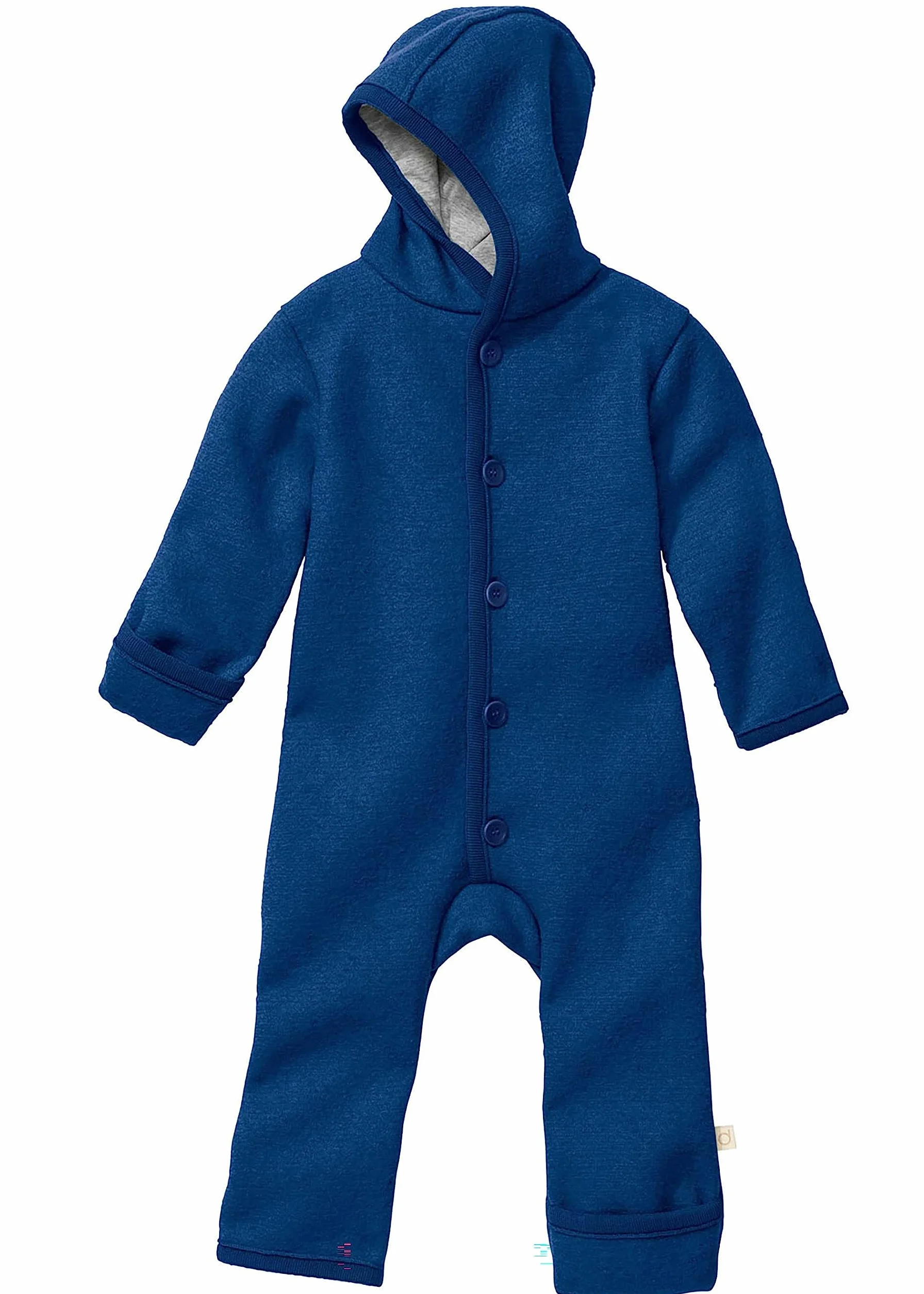disana Walk-OVERALL, 100% ekologiczna wełna z merynosów GOTS, IVN Best, ze składanymi ściągaczami, dla noworodków, małych dzieci, unisex, Made in Germany