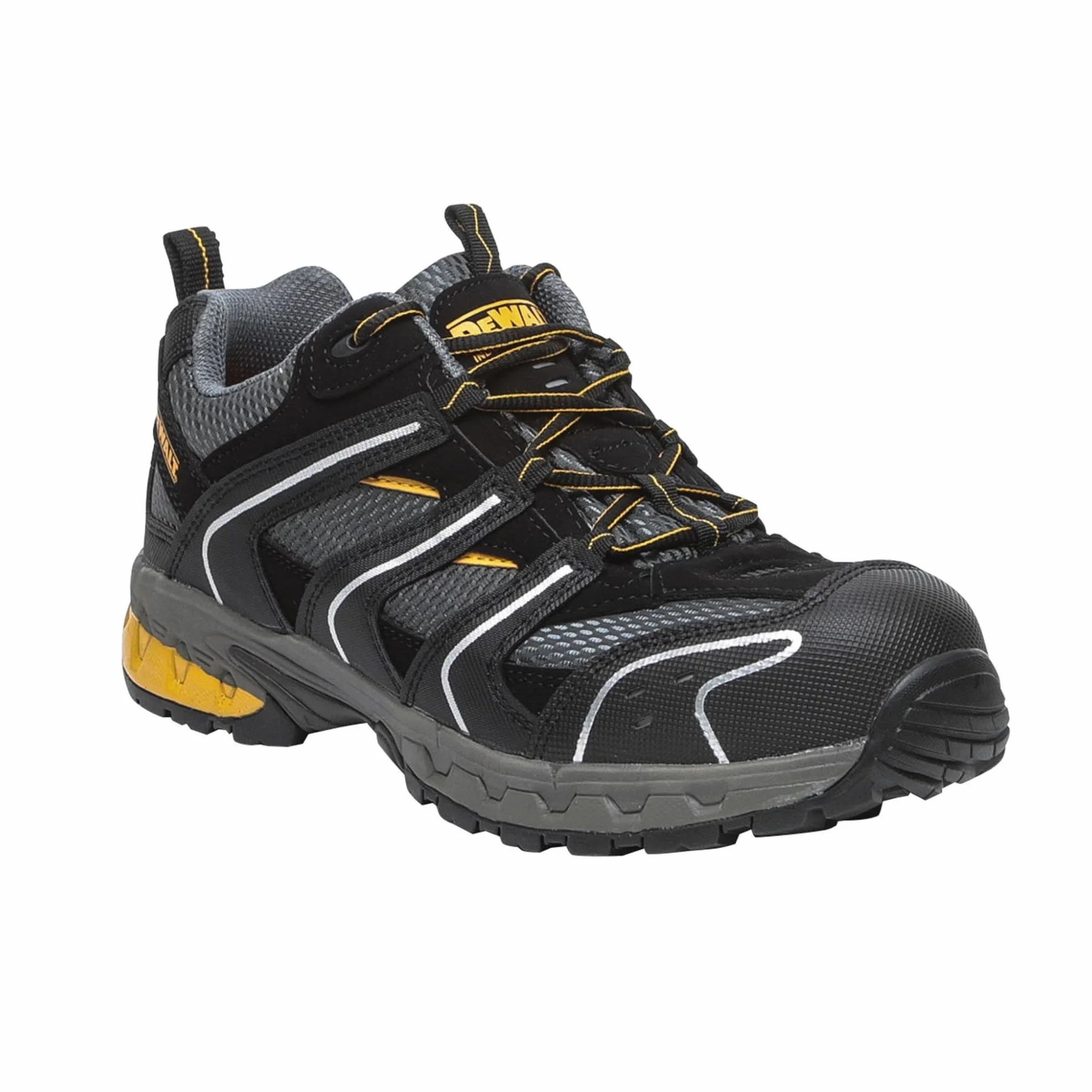 DEWALT Męskie buty ochronne Cutter Black UK 42 EUR, czarne szare, UK 42