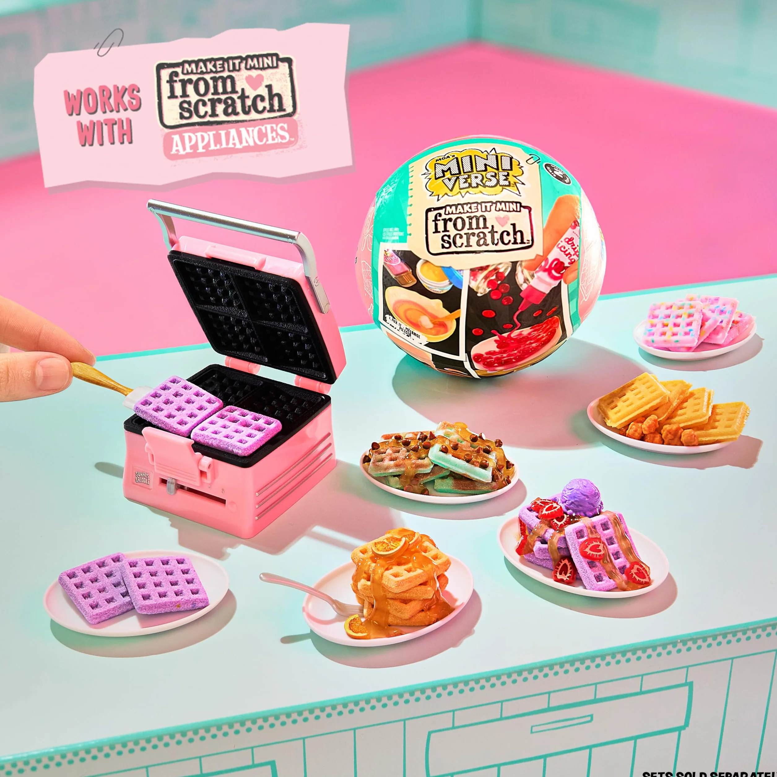 MGA's Miniverse Make It Mini From Scratch Appliances Series 3 - Działające Mini Urządzenia, Rękodzieło z Żywicy DIY, Zabawa w Kuchni, Niejadalne - dla Kolekcjonerów i Dzieci w Wieku 8+ Lat