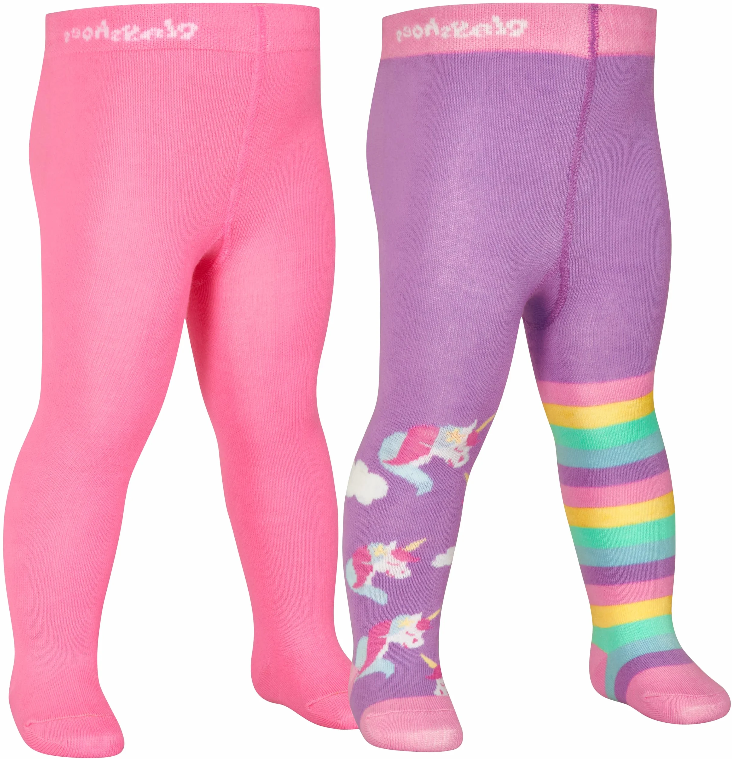 Playshoes Rajstopy Uniseks - dzieci Einhorn 2er Set