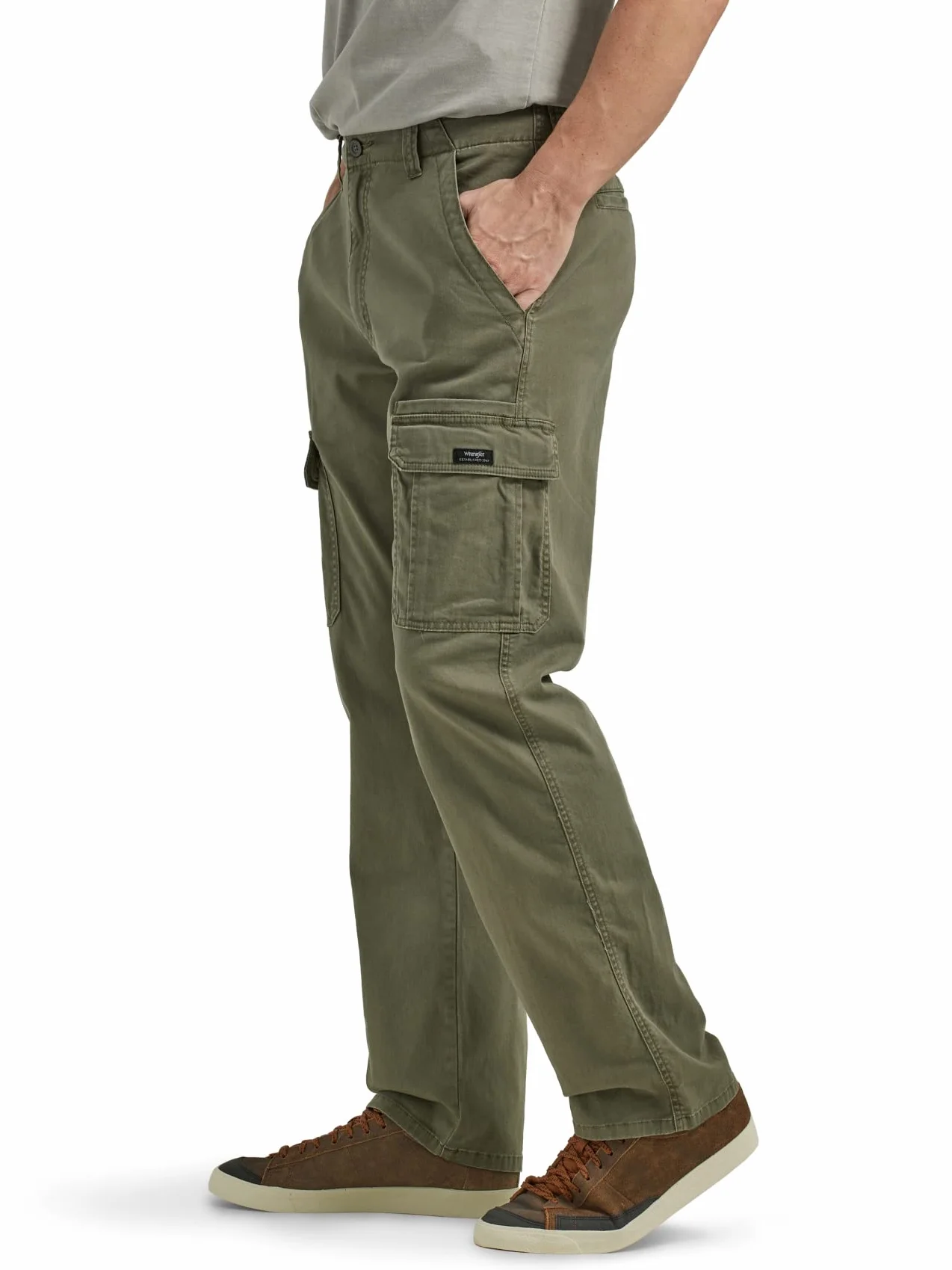 Wrangler Authentics Relaxed Fit Stretch Cargo Pant - Nieformalne spodnie Mężczyźni