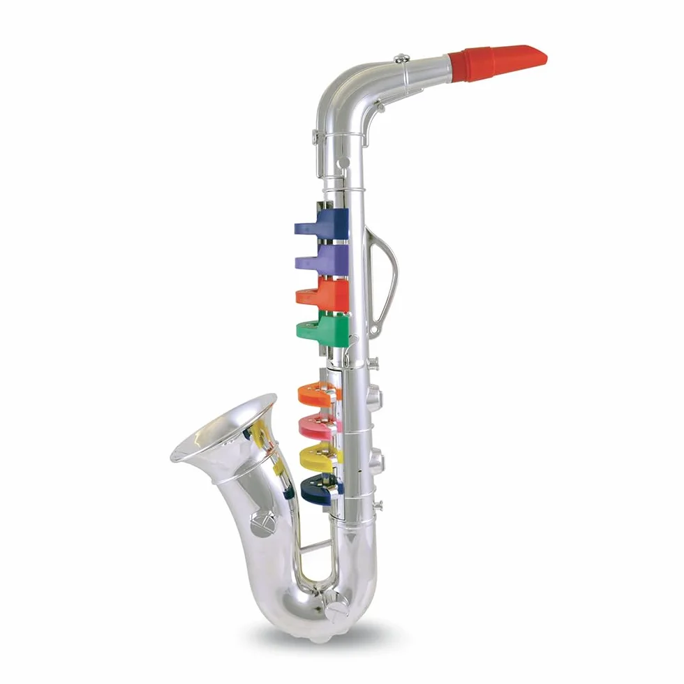 Bontempi | ChromaticGrandSax - Duży chromowany saksofon z 8 nutami, aby zbliżyć się do jazzu ze stylem