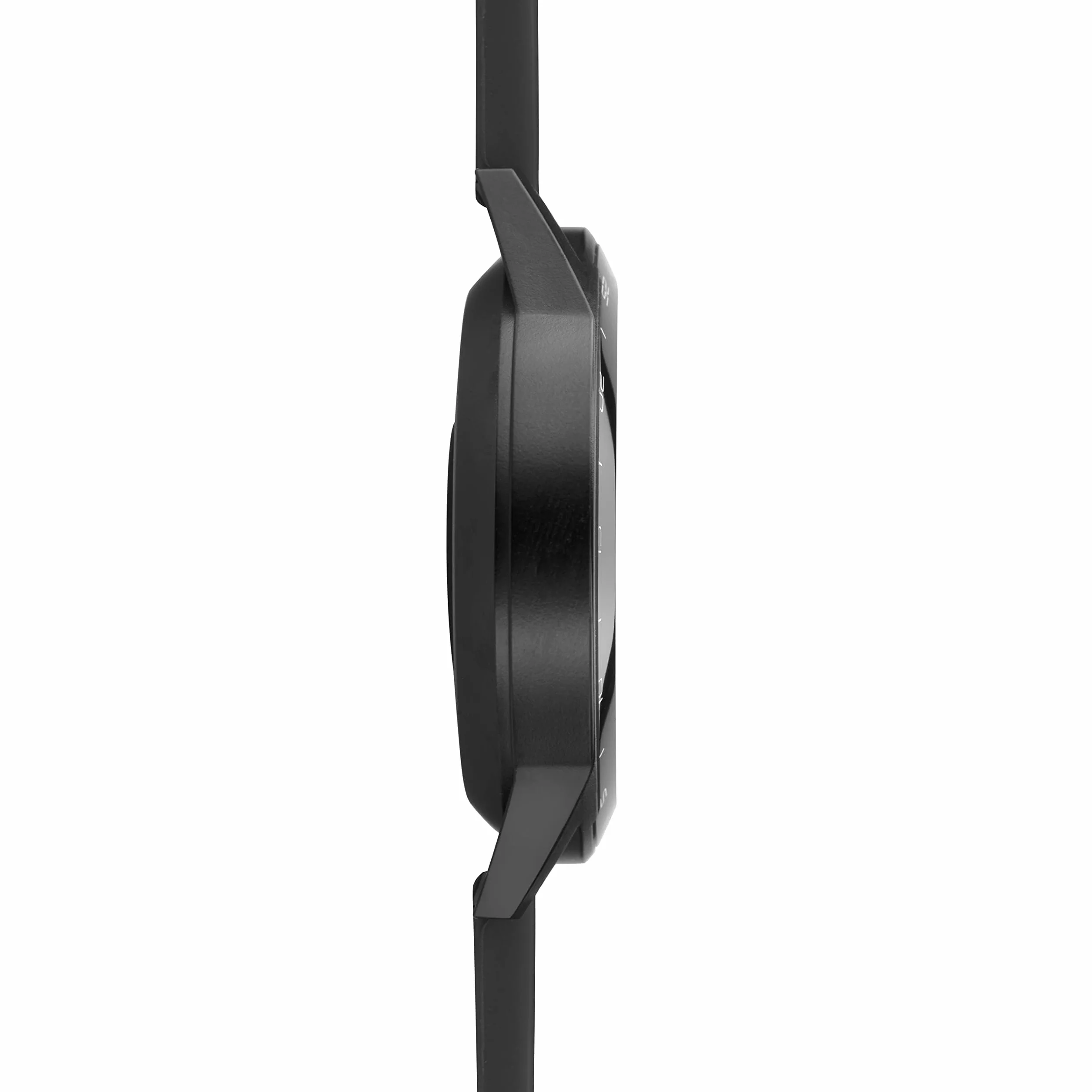 Sekonda Męski smartwatch 45 mm z pulsometrem i monitorem snu, codzienna aktywność, sport, muzyka, funkcja pogody i wiadomości, z gumowym paskiem., Czarny, Casual