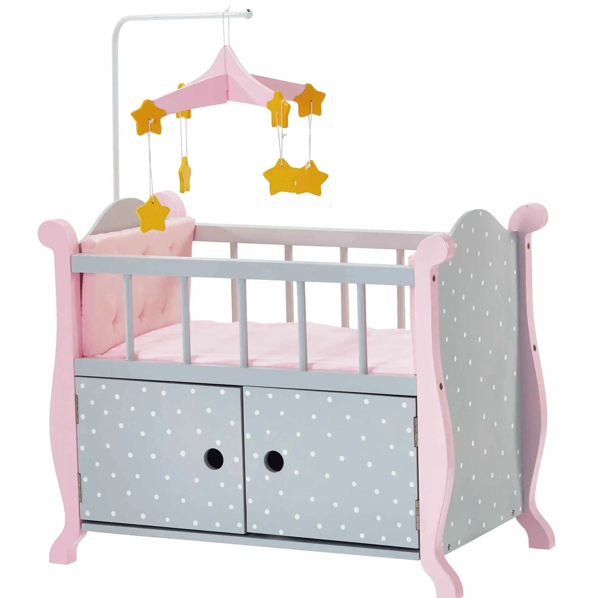 Olivia's Little World Drewniane ?ó?eczko i Schowek dla Lalek 45 cm