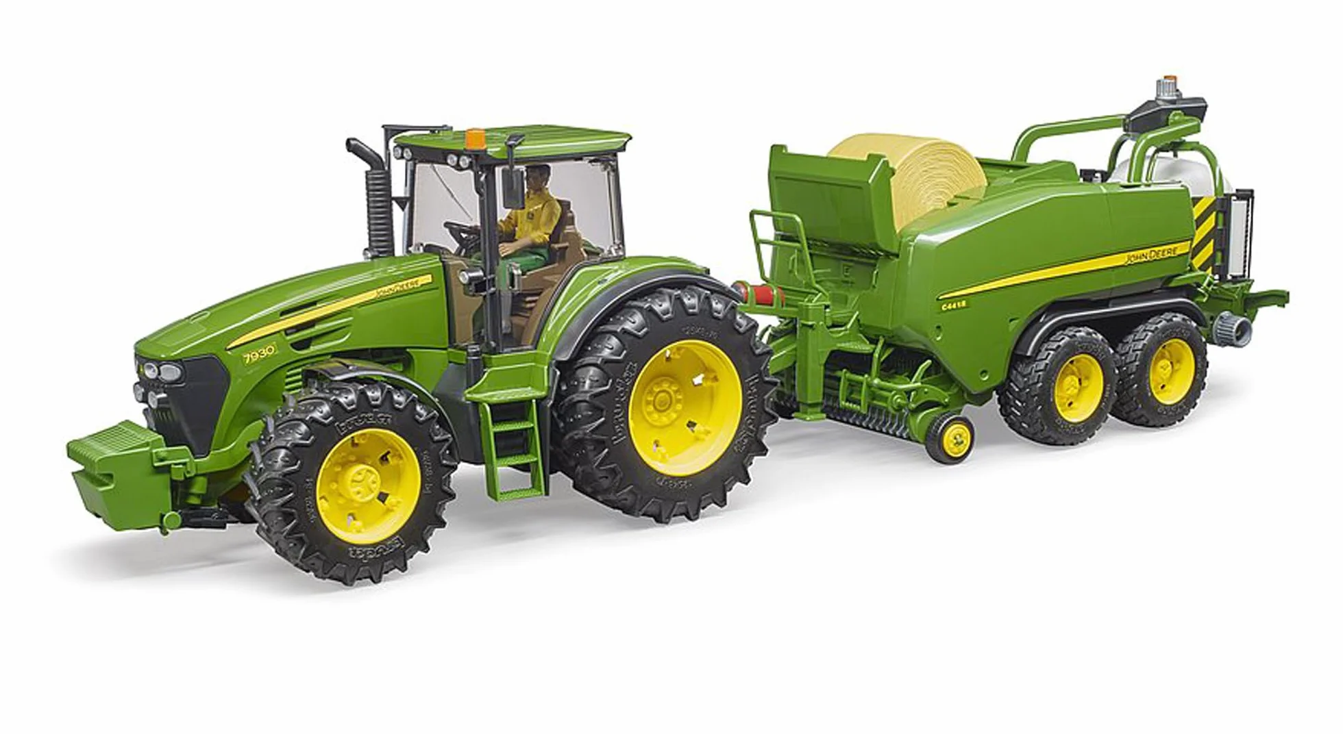 bruder 02032 - John Deere C441R owijarka do bel okrągłych - 1:16 Farma, rolnictwo, ciągnik, przyczepa, kombajn, owijarka do bel, akcesoria do kombajnów