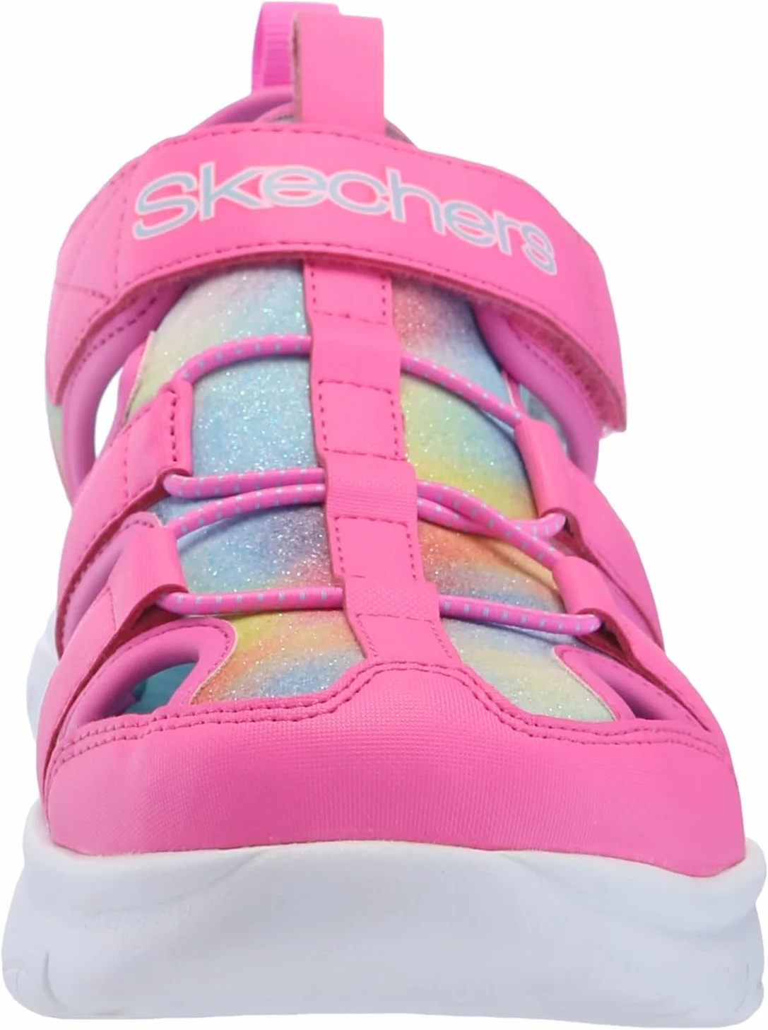 Skechers Dziewczęce sandały sportowe Flex Splash Daylight Shimmer, różowy, 13 UK Child