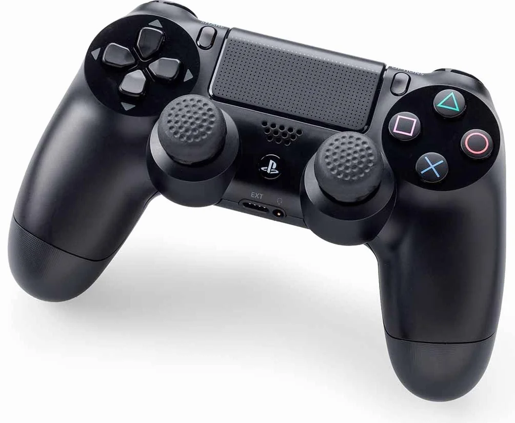 KontrolFreek CQCX do kontrolerów PlayStation 4 (PS4) i PlayStation 5 (PS5) | 2 drążki wypukłe średniej wielkości Performance Thumbsticks | Czarne