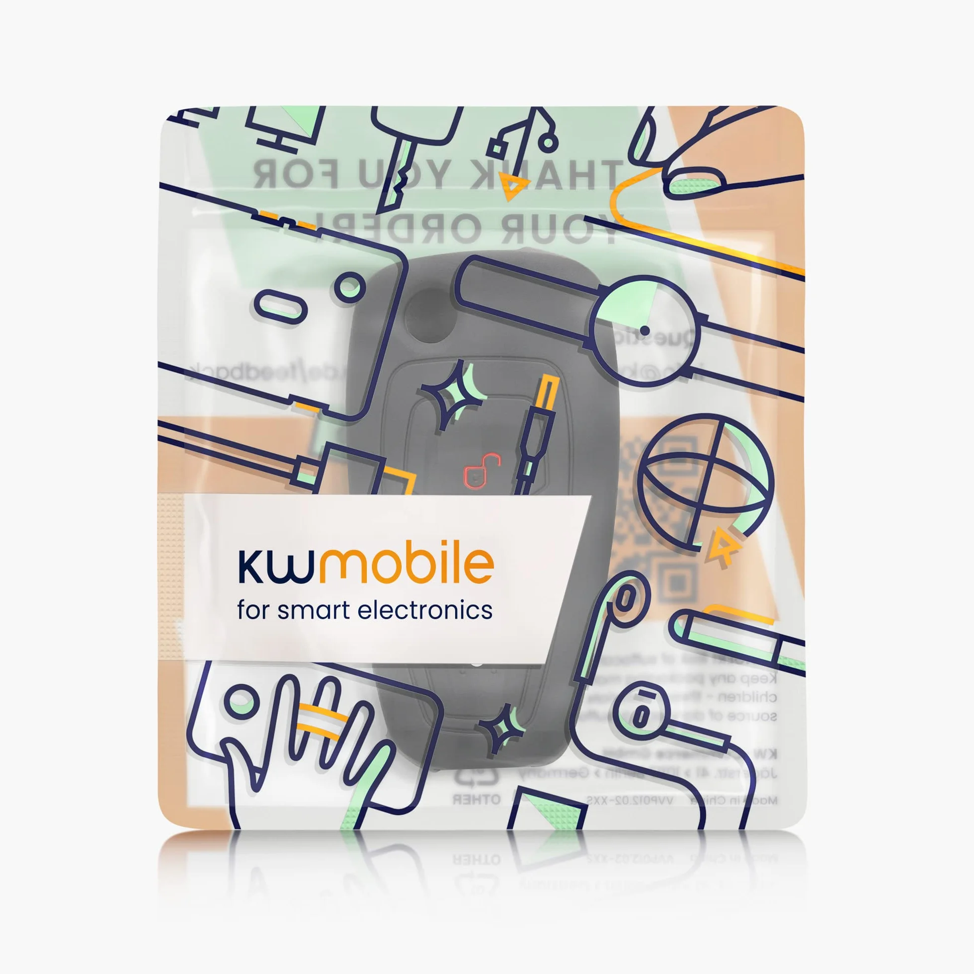 kwmobile Pokrowiec na kluczyk samochodowy Ford z 3 przyciskami, ochronna obudowa kluczyka samochodowego, miękka, antypoślizgowa, odporna na zarysowania, czarna
